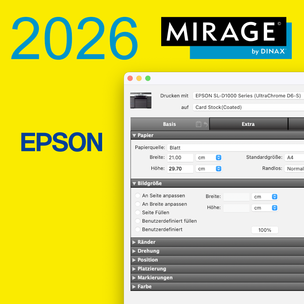 Mirage 2026 - Lab Edition für Epson SureLab