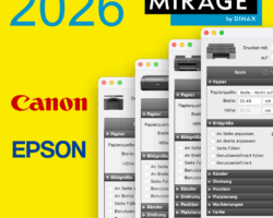 Mirage 2026 - Ultimate Edition für alle Drucker, die von Mirage unterstützt werden.